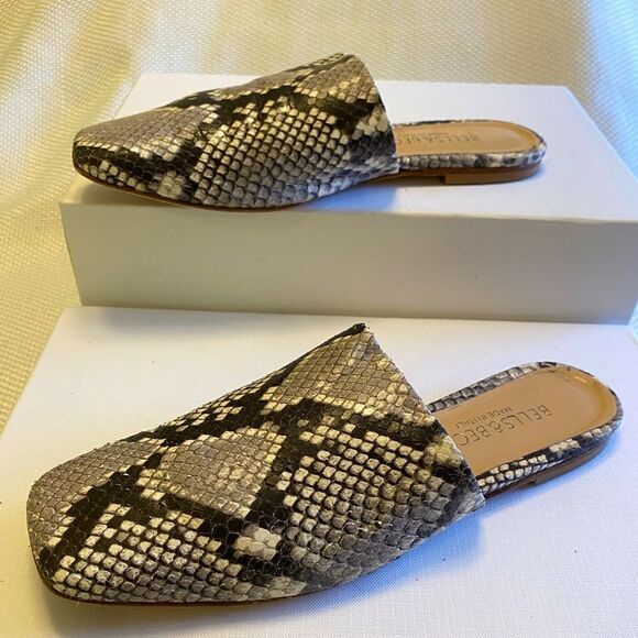 Bells & Becks snake skin leather slide on loafers made in Italy size 36 or 5.5 - Picture 6 of 9